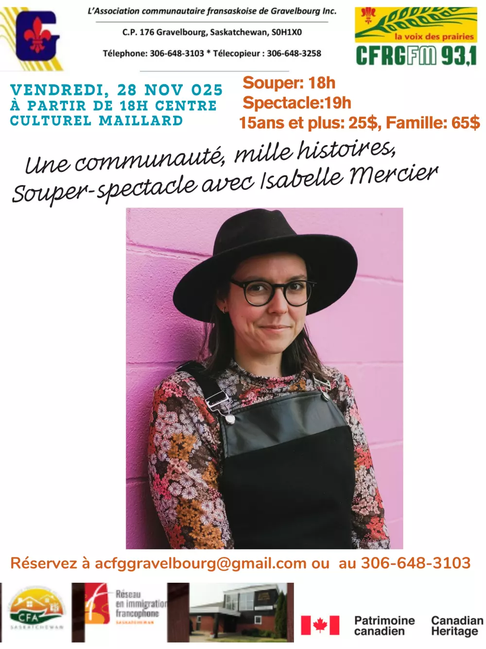 Dinner Show with Isabelle Mercier