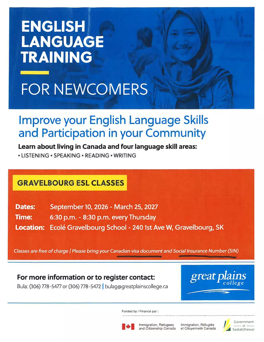 English Language Training for Newcomers
