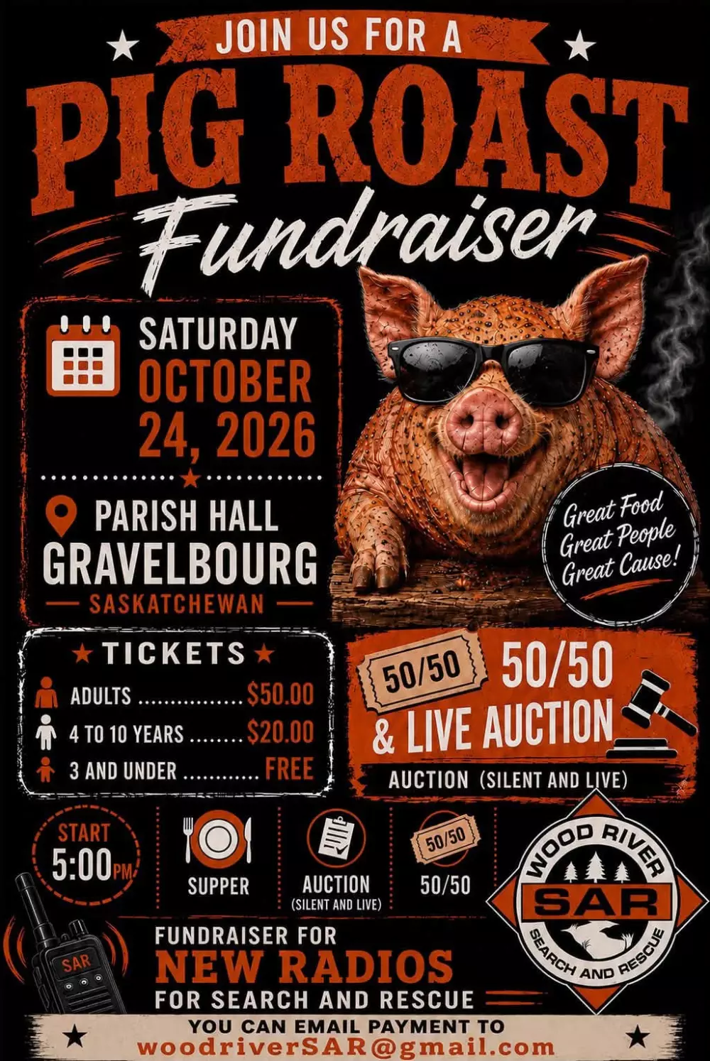 Woodriver SAR Pig Roast Fundraiser