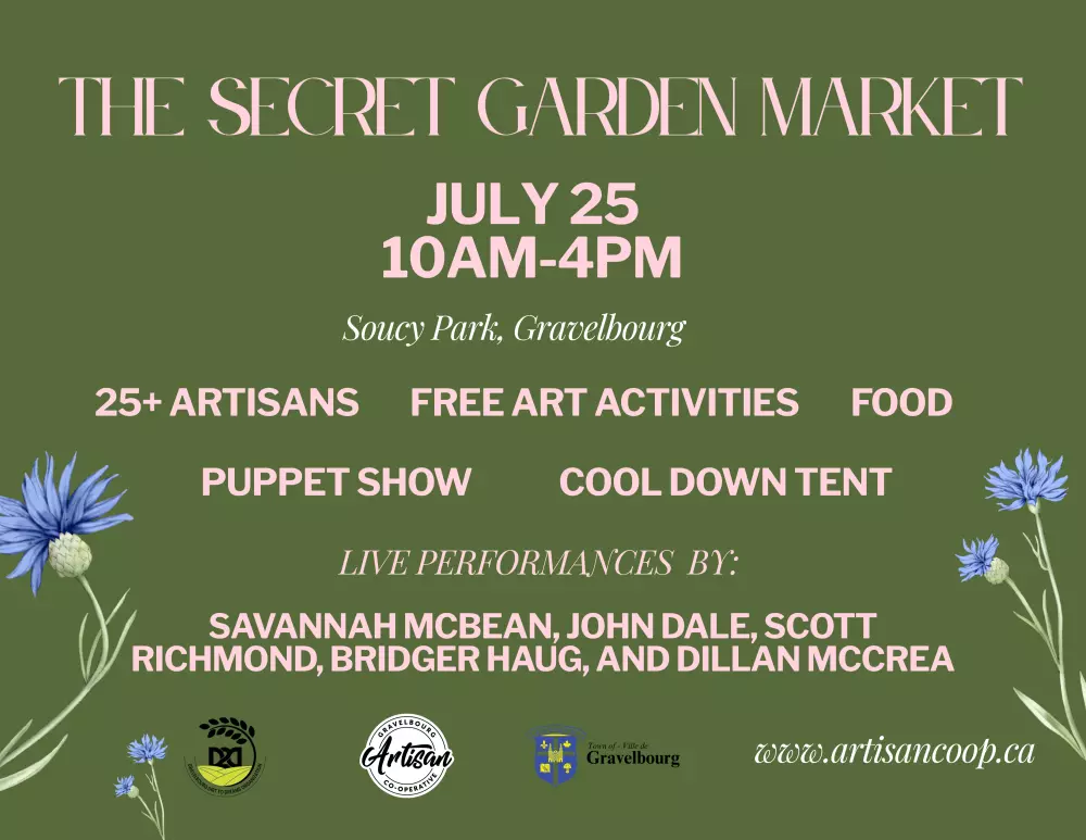 Secret Garden Market at Soucy Park!