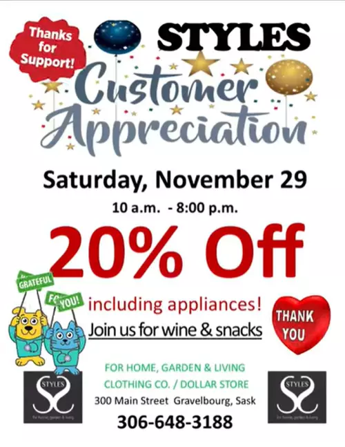 Local Event: Styles Customer Appreciation Day