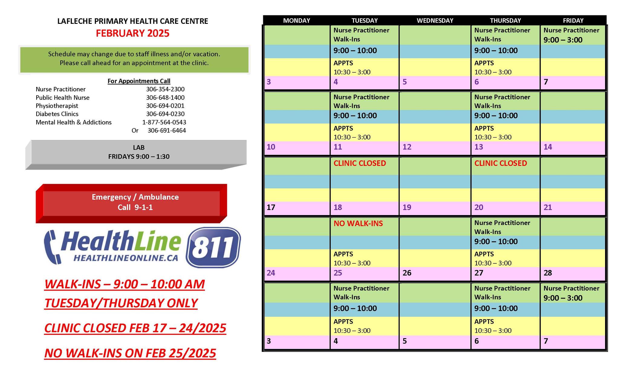 lafleche primary care january